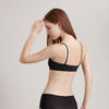 sweetheart seamless bra black