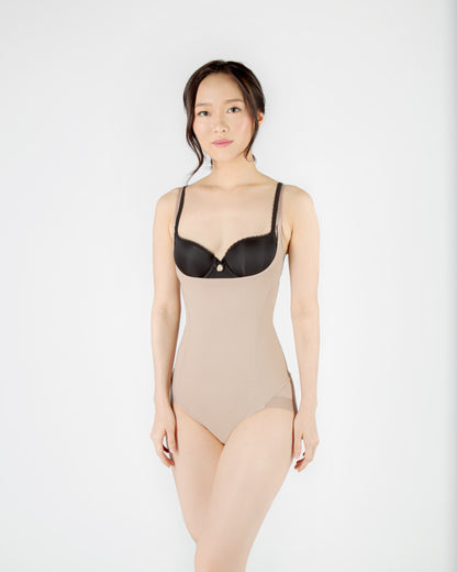 Mainichi Open-Bust Panty Bodysuit - Mainichi Shapewear